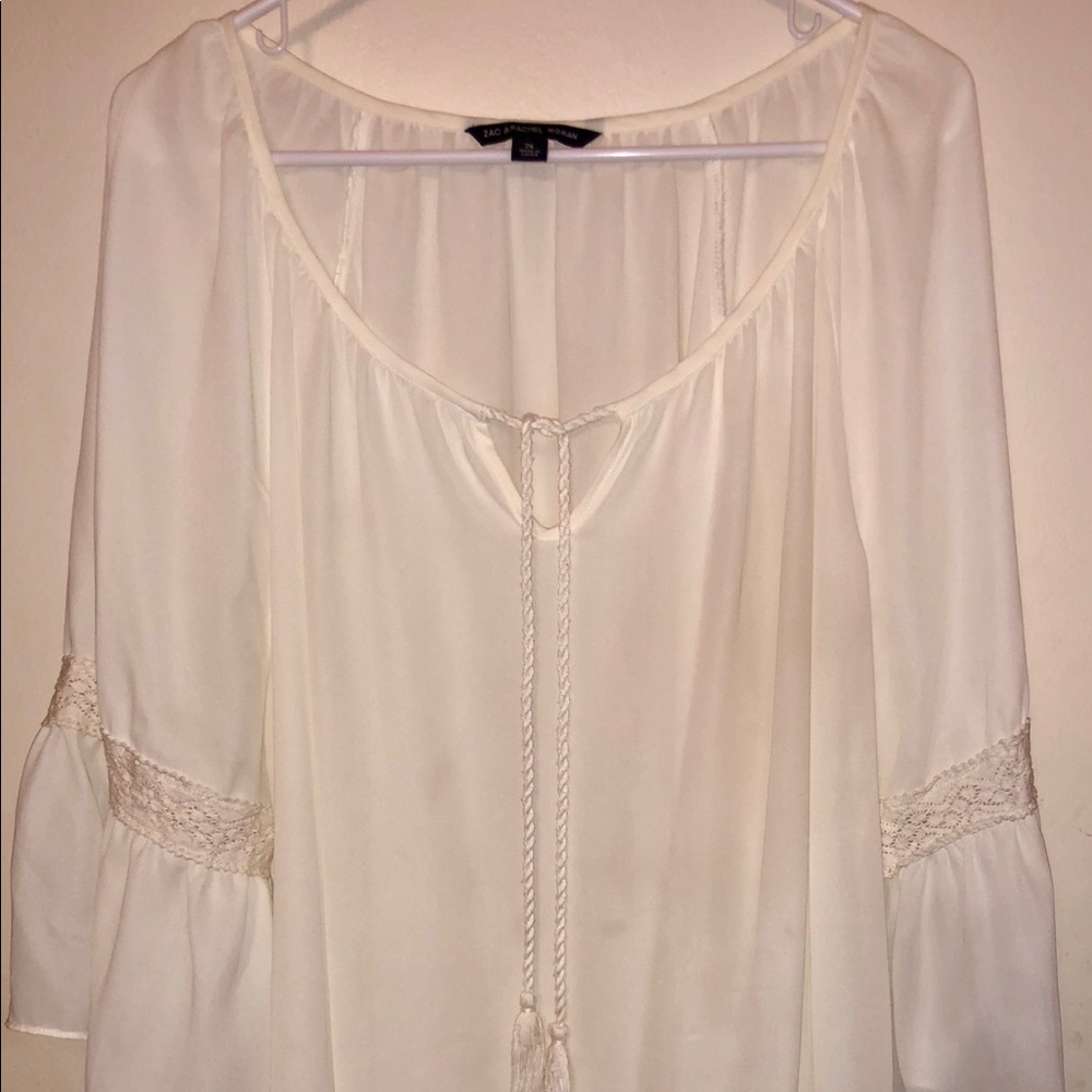 Beige Bell Sleeve Tunic